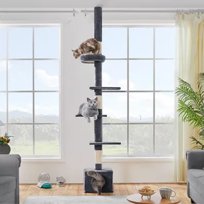 Product Yaheetech Floor to Ceiling Cat Tower, 104 in