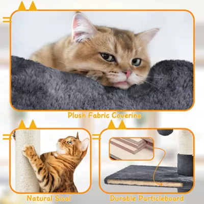 Product Yaheetech Floor to Ceiling Cat Tower, 104 in