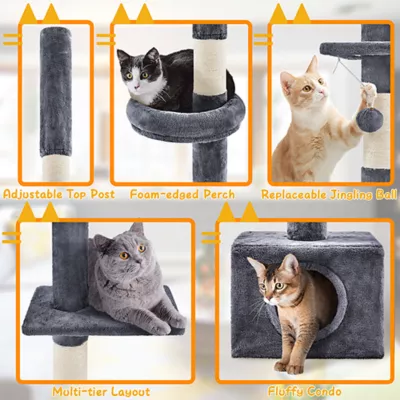 Product Yaheetech Floor to Ceiling Cat Tower, 104 in