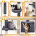 Yaheetech Floor to Ceiling Cat Tower, 104 in image thumbnail 5