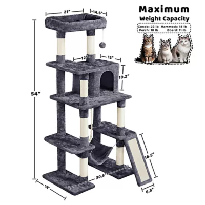 Product Yaheetech Cat Tree Multi Level, 55 in