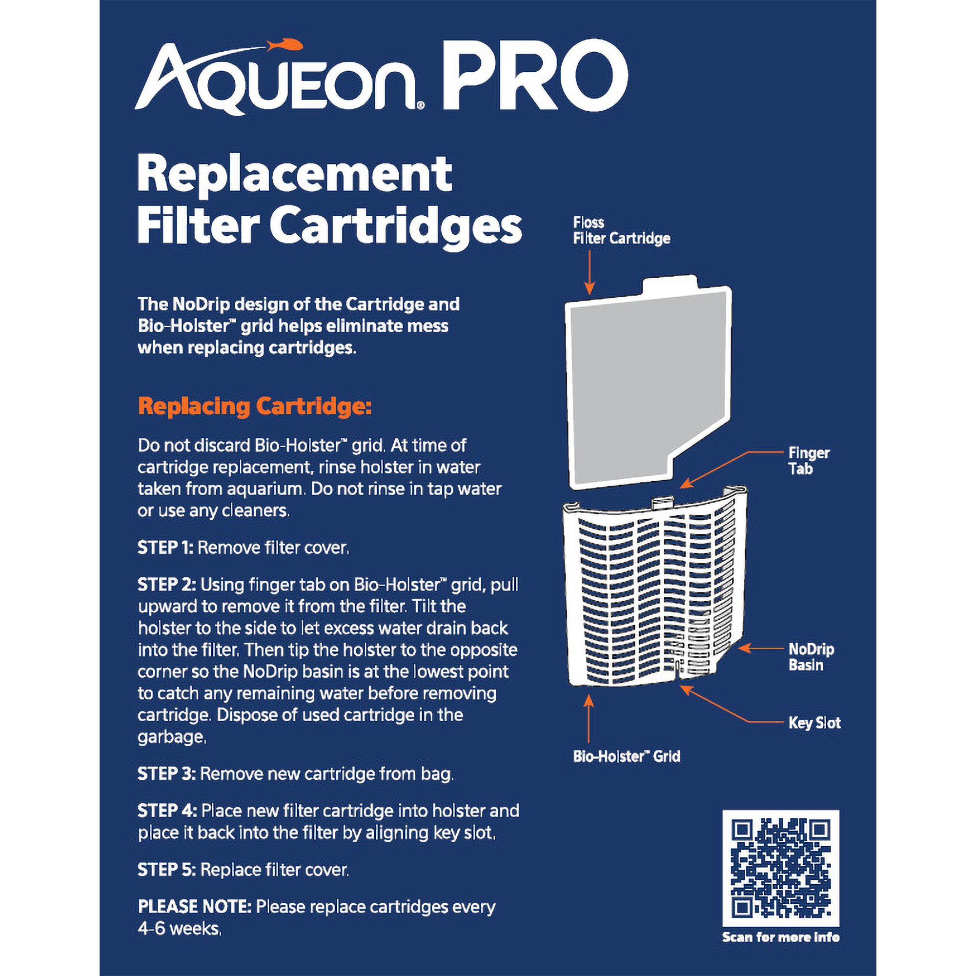 Aqueon® Replacement Filter Cartridges Medium - 6 Pack - Replacement Aquarium Filter Media - thumbnail 2