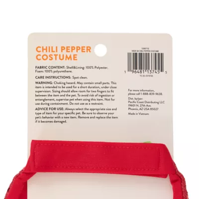 Thrills & Chills® Small Pet Chili Pepper Costume - Image 5