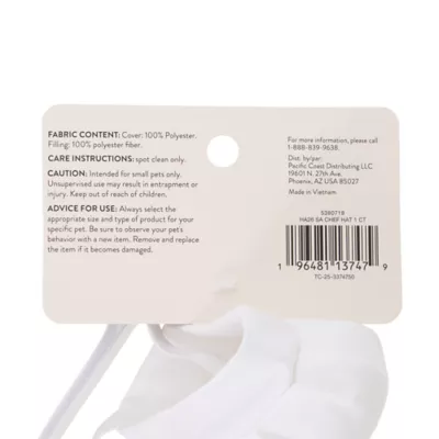 Thrills & Chills® Small Pet Chef Hat Costume - Image 4