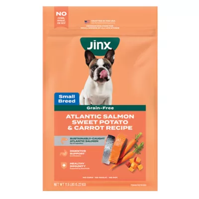Jinx Small Breed All Life Stage Dry Dog Food - Salmon, Sweet Potato & Carrots - Image 1