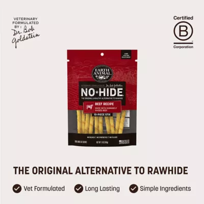 Earth Animal No Hide Adult Dog Chews - Beef Sticks 10 ct - Image 3