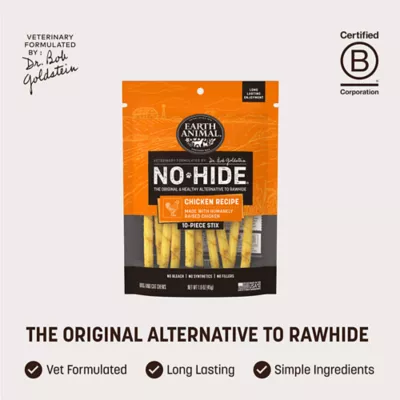 Earth Animal No Hide Adult Dog Chew - Chicken Sticks 10 ct - Image 3