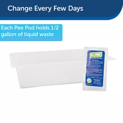 Product PetSafe Pet Loo Pee Pod with Sponge - 7-pack - Indoor Toilet Tray for Pets - Urine Disposal