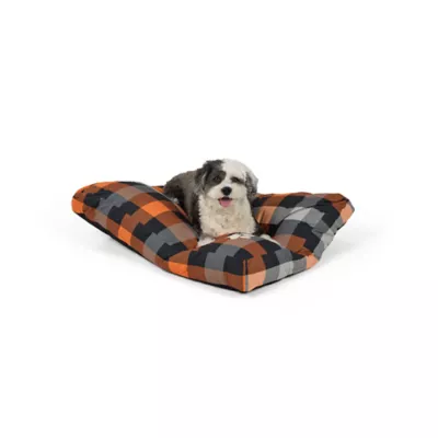 Thrills & Chills® Halloween Plaid Pillow Dog Bed, ONESIZE 36 IN L X 28 IN W - Image 1