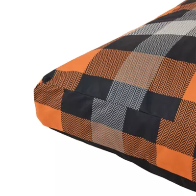 Thrills & Chills® Halloween Plaid Pillow Dog Bed, ONESIZE 36 IN L X 28 IN W - Image 4