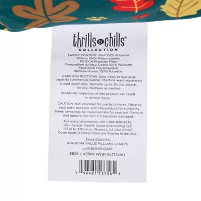 Thrills & Chills® Halloween Leaves Pillow Dog Bed, ONESIZE 36 IN L X 28 IN W - Image 5