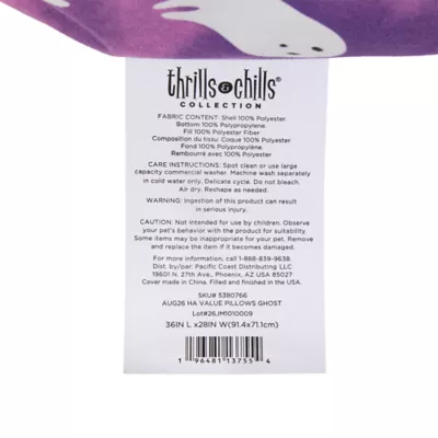 Thrills & Chills® Halloween Ghost Pillow Dog Bed, ONESIZE 36 IN L X 28 IN W - Image 5