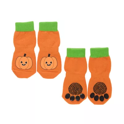 Thrills & Chills® Pumpkin Dog Socks - Image 1