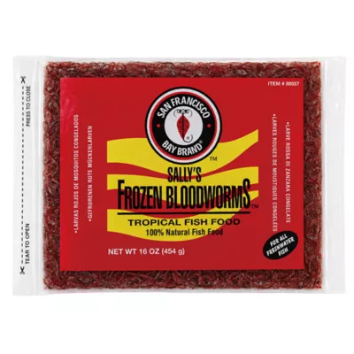 San Francisco Bay® Frozen Bloodworms Fish Food - Flat Pack - Image 1