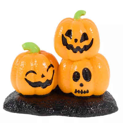 Thrills & Chills® Tri-Pumpkin Aquarium Ornament - Image 1