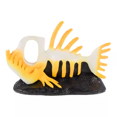 Thrills & Chills® Aglerfish Skeleton Swim Through Aquarium Ornament - Image 1