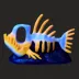Thrills & Chills® Aglerfish Skeleton Swim Through Aquarium Ornament image thumbnail 2