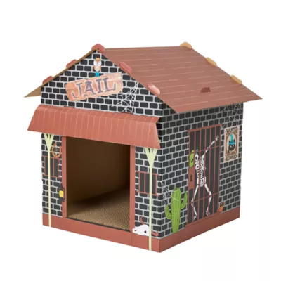 Thrills & Chills® Jail Cat Scratch Hut 19.3 IN L X 19.1 IN W - Image 3