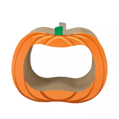 Thrills & Chills® Halloween Pumpkin Corrugate Cat Scratcher 15.9 IN L X 11 IN W - Image 2