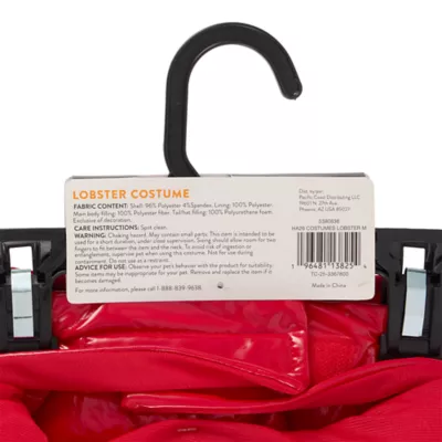 Thrills & Chills® Lobster Dog & Cat Costume - Image 7