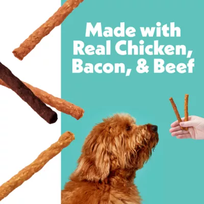 Wiggles & Wags® All Life Stages Meaty Stick Dog Treats - Chicken, Bacon, & Beef 16 oz - Image 3