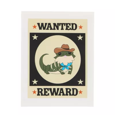 Thrills & Chills® Wanted Beardie Terrarium Cling Ornament - Image 1