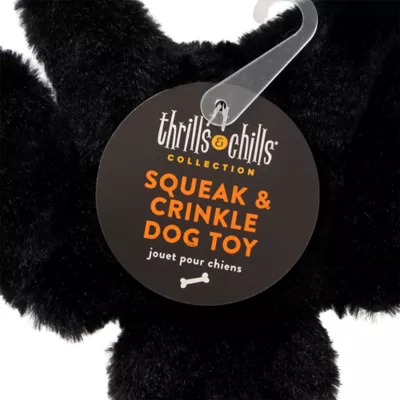 Thrills & Chills™ Halloween Flattie Bat Dog Toy - Image 3