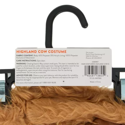 Thrills & Chills® Highland Cow Dog & Cat Costume - Image 7