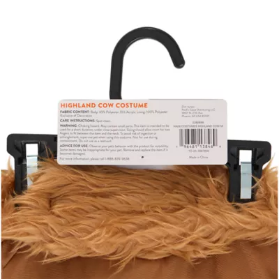 Thrills & Chills® Highland Cow Dog & Cat Costume - Image 7