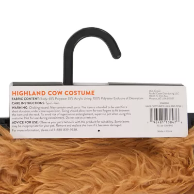 Thrills & Chills® Highland Cow Dog & Cat Costume - Image 7