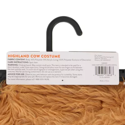 Thrills & Chills® Highland Cow Dog & Cat Costume - Image 7