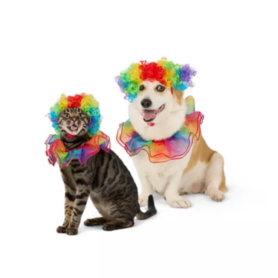 Thrills & Chills® Clown Dog & Cat Costume Set - Image 1