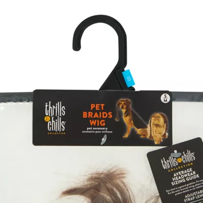 Thrills & Chills® Brown Braids Dog & Cat Wig Headpiece - Image 5