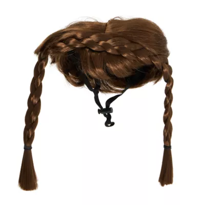 Thrills & Chills® Brown Braids Dog & Cat Wig Headpiece - Image 4
