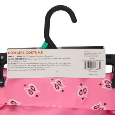 Thrills & Chills® Pink Cowboy Hat & Bandana Dog & Cat Set - Image 7