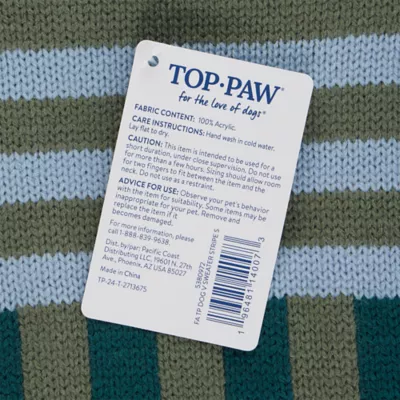 Top Paw® Stripe Dog Sweater - Image 5