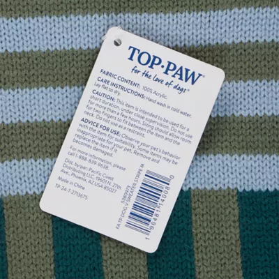 Top Paw® Stripe Dog Sweater - Image 5