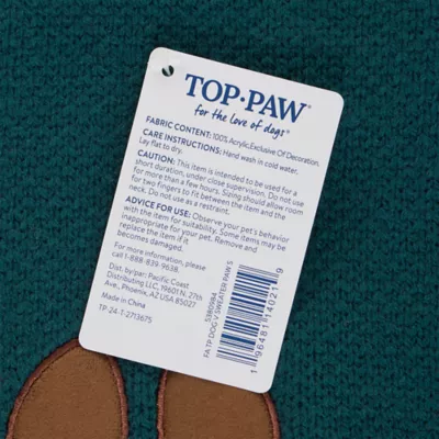 Top Paw® Paw Dog Sweater - Image 5