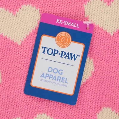 Top Paw® Hearts Dog Sweater - Image 4