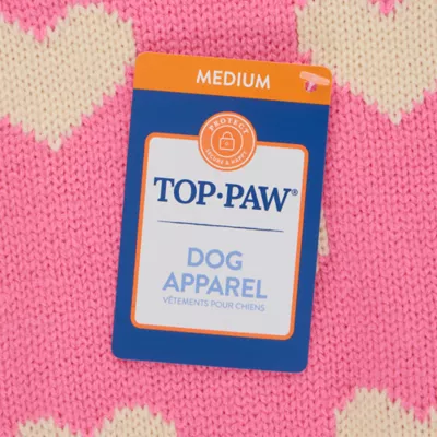 Top Paw® Hearts Dog Sweater - Image 4