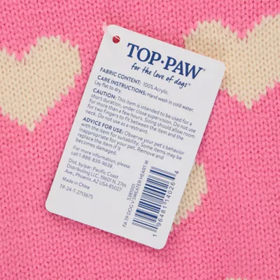 Top Paw® Hearts Dog Sweater - Image 5