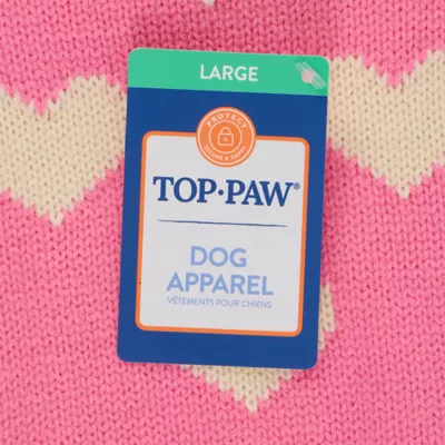 Top Paw® Hearts Dog Sweater - Image 4
