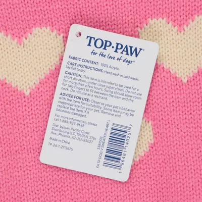 Top Paw® Hearts Dog Sweater - Image 5