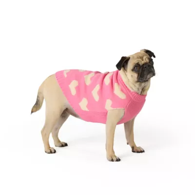 Top Paw® Hearts Dog Sweater - Image 1