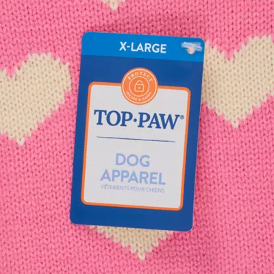 Top Paw® Hearts Dog Sweater - Image 4