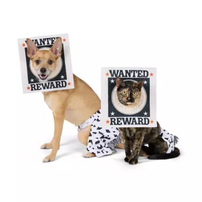 Thrills & Chills® Wanted Sign Dog & Cat Costume - Image 1