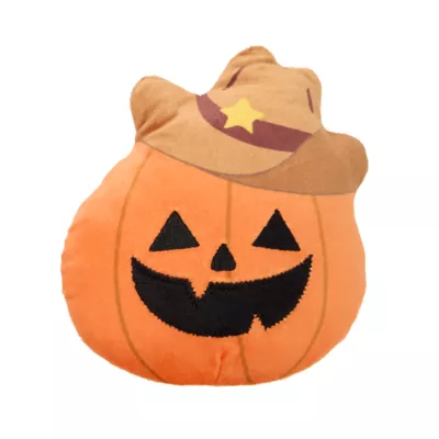 Thrills & Chills™ Halloween Plush Pumpkin Dog Toy - Image 1
