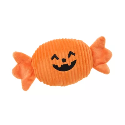 Thrills & Chills™ Halloween Plush Pumpkin Candy Dog Toy - Image 1