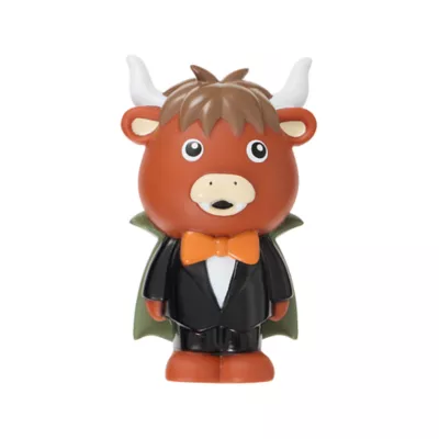 Thrills & Chills™ Halloween Vinyl Highland Cow Dog Toy - Image 1