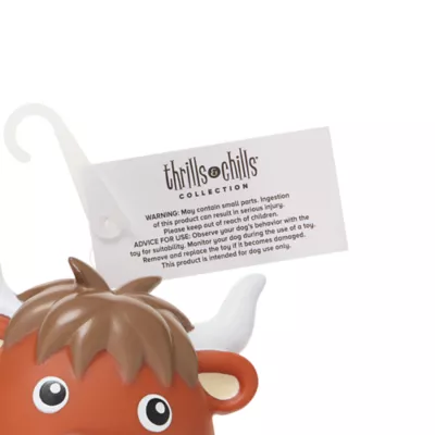 Thrills & Chills™ Halloween Vinyl Highland Cow Dog Toy - Image 3